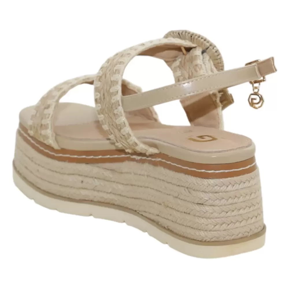 GOLD & GOLD Sandalo zeppa