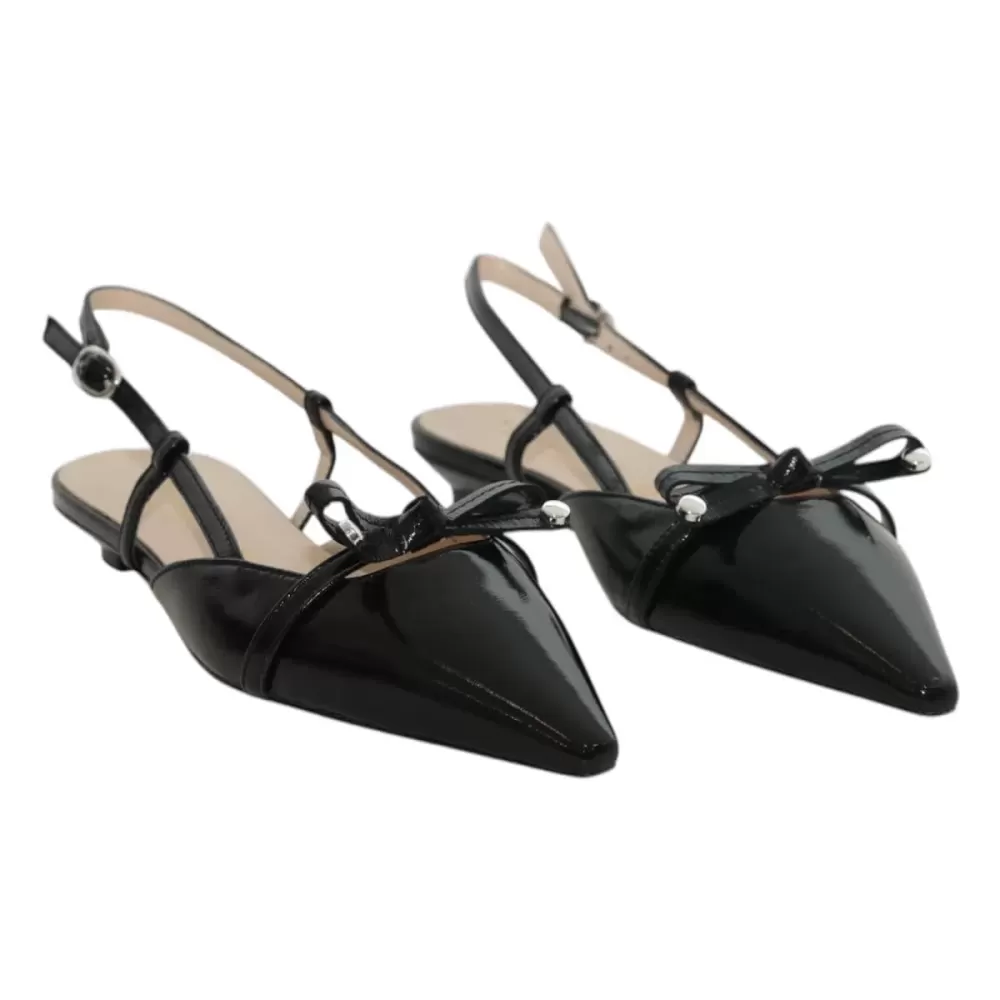 BINCA D Slingback naplak fiocchetto Q107A-PE25