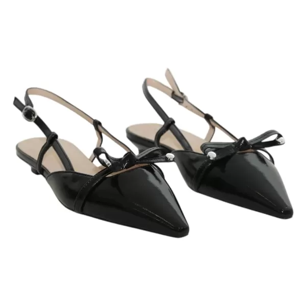 BINCA D Slingback naplak fiocchetto Q107A-PE25