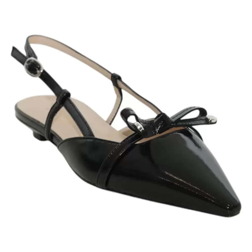 BINCA D Slingback naplak fiocchetto Q107A-PE25