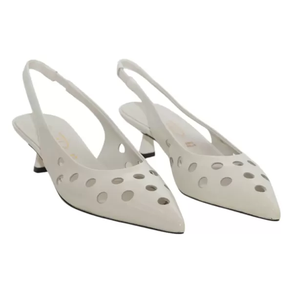 BIANCA D Slingback naplak traforata Q0573A-PE25