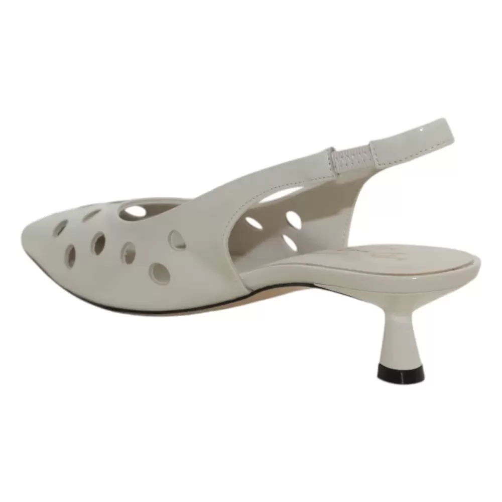 BIANCA D Slingback naplak traforata Q0573A-PE25