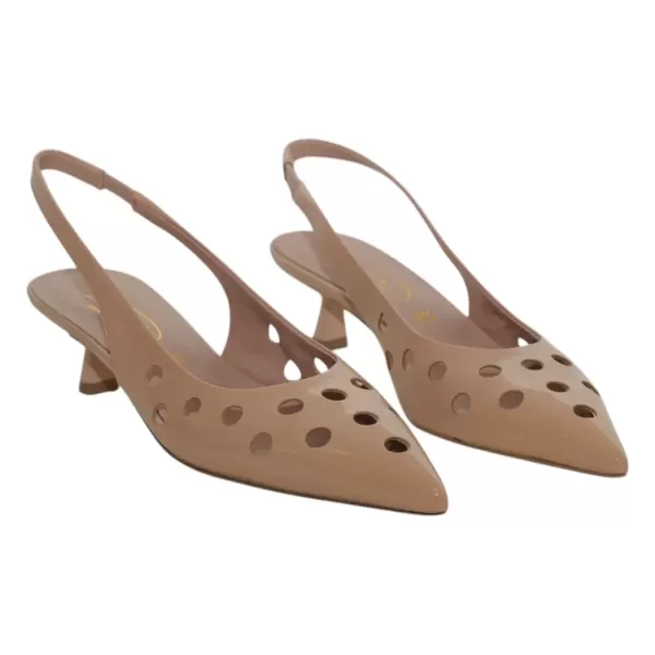 BIANCA D Slingback naplak traforata Q0573-PE25