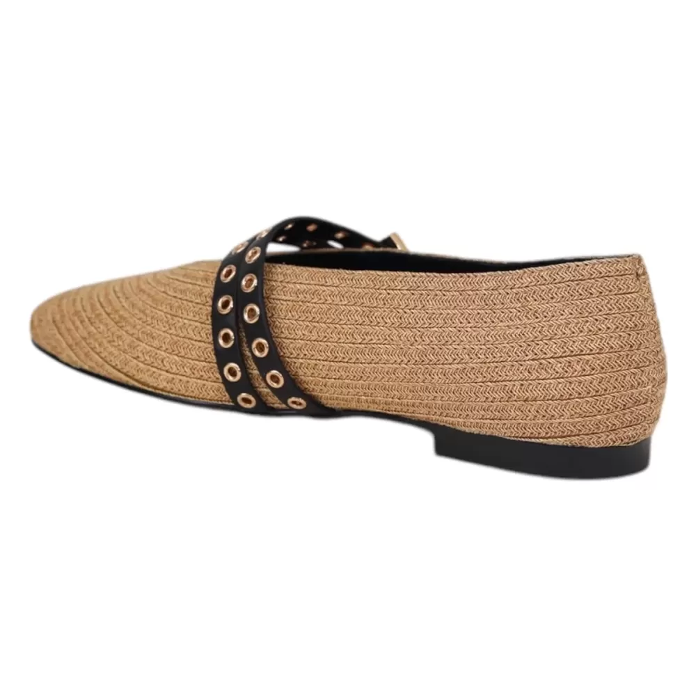 BIBI LOU Ballerina rafia  518Z69VK-PE25