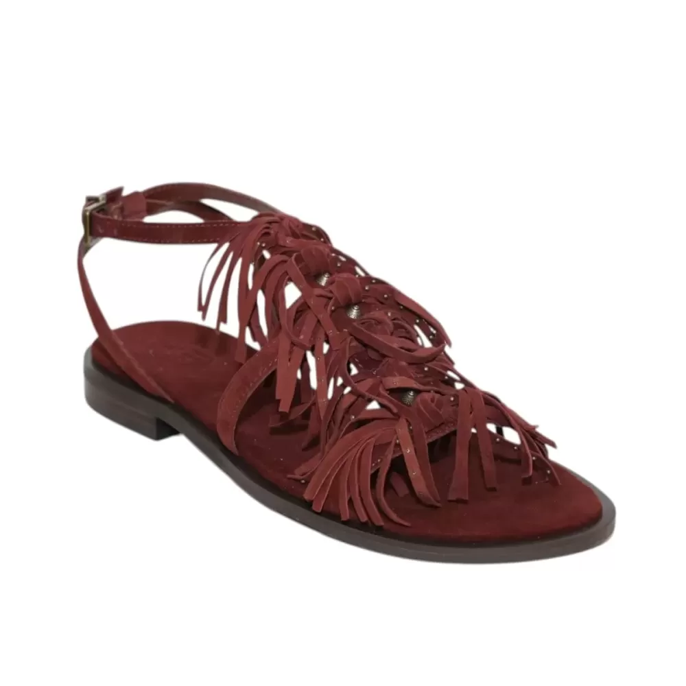 ASH Sandalo camoscio con frange PANIC02-PE26