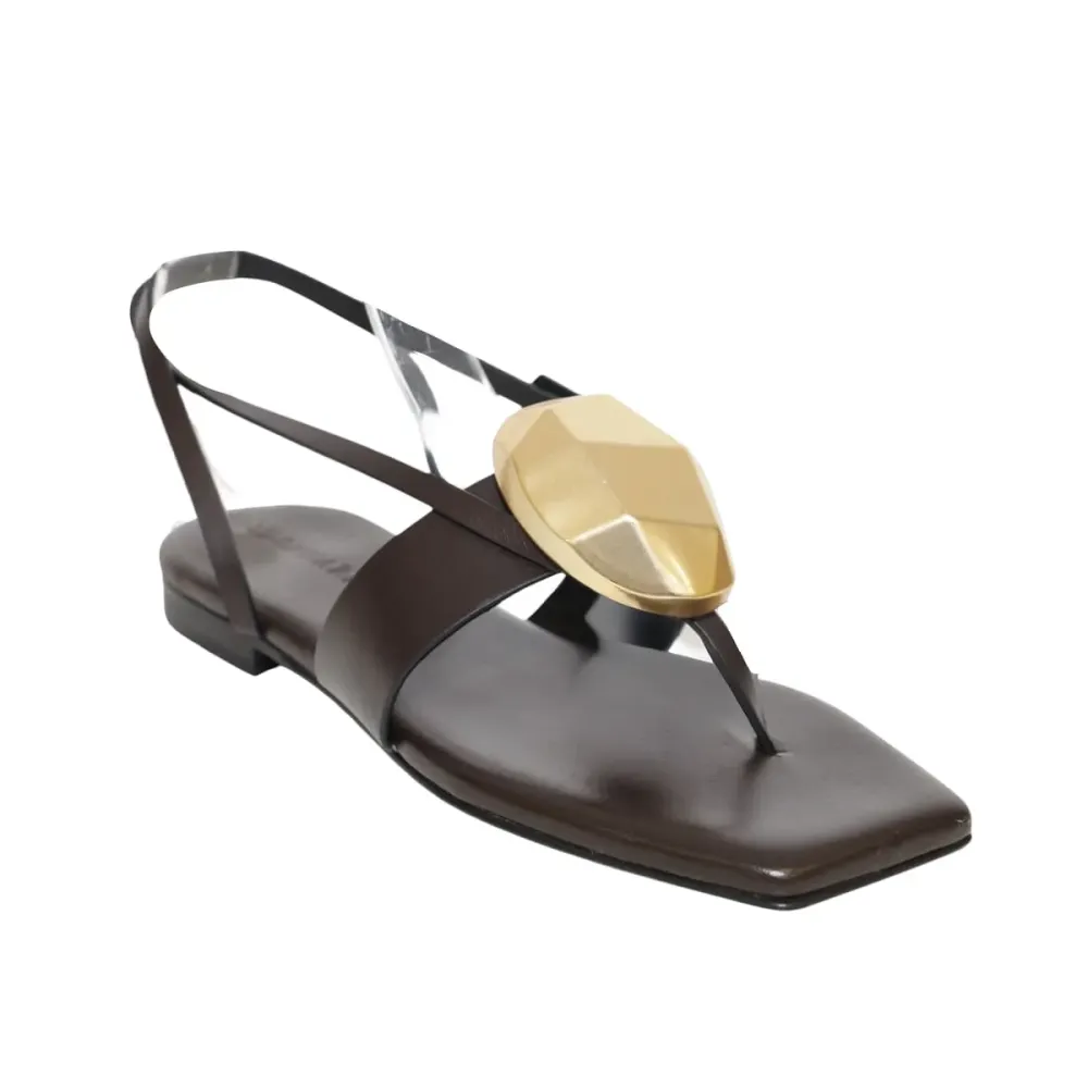 DONNARI Sandalo pelle GD56BCT-PE26