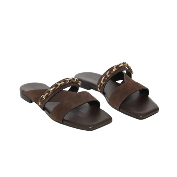 DONNARI Sandalo camoscio GD34B-PE26