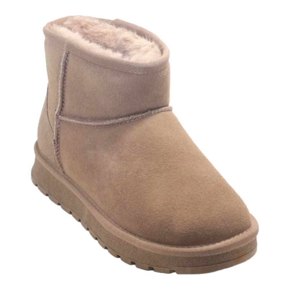 Tronchetto pelle/lana