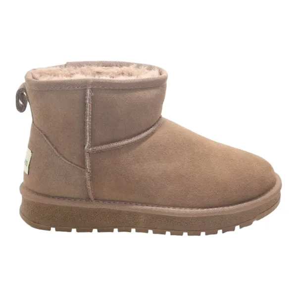 Tronchetto pelle/lana