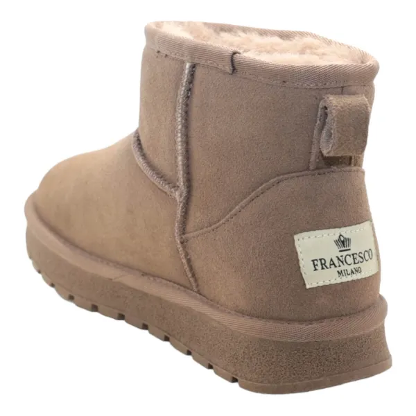 Tronchetto pelle/lana