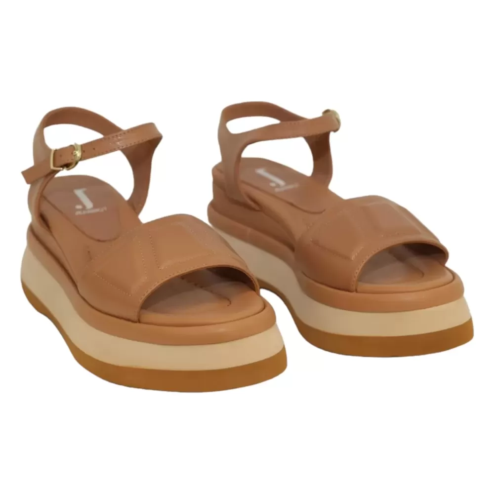 JEANNOT Sandalo zeppa RJ602G-PE24